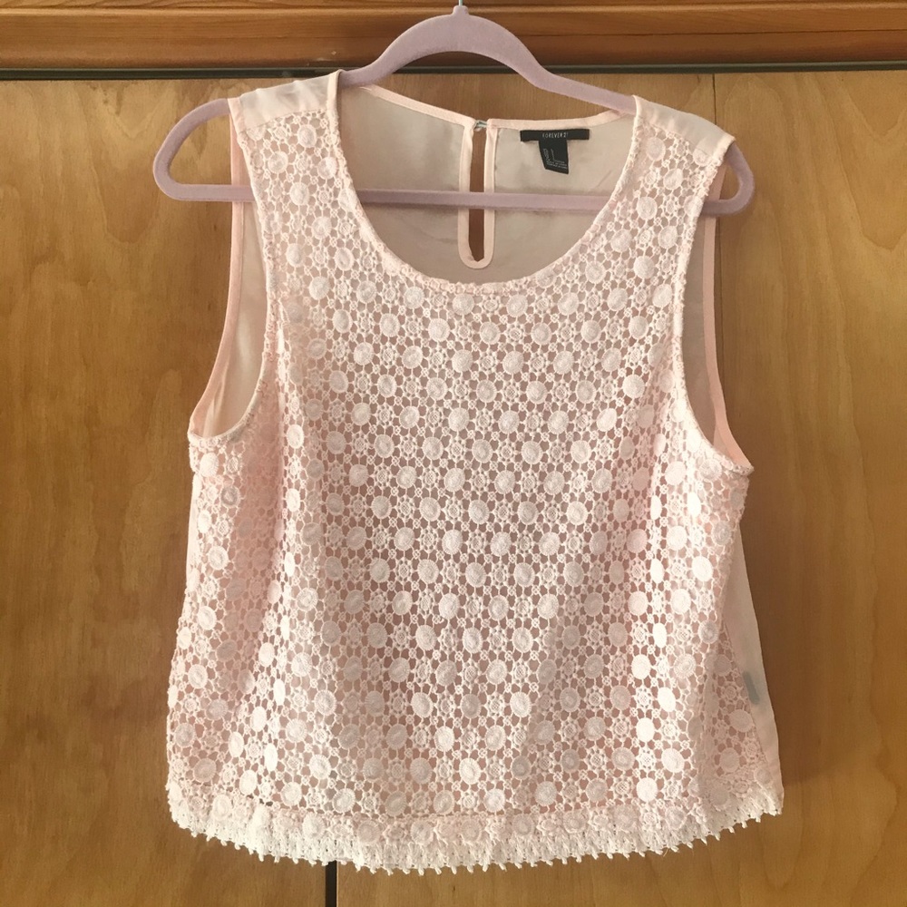 Beautiful light pink tank top